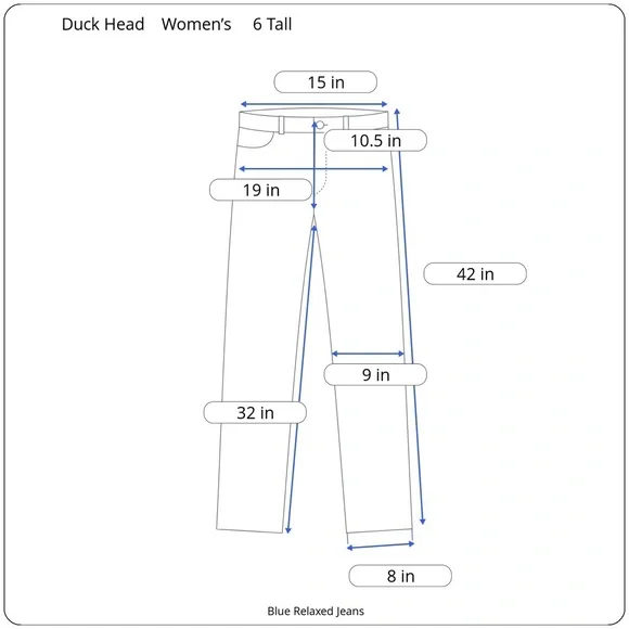 Duck Head jeans Relaxed Fit straight leg Denim size 6 - Picture 6 of 6